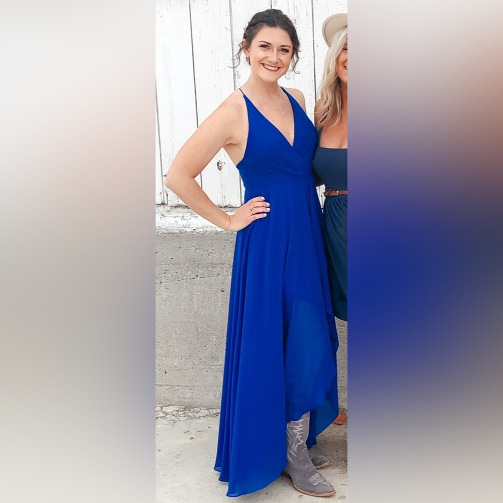 Bill Levkoff Bridesmaid Dress Blue